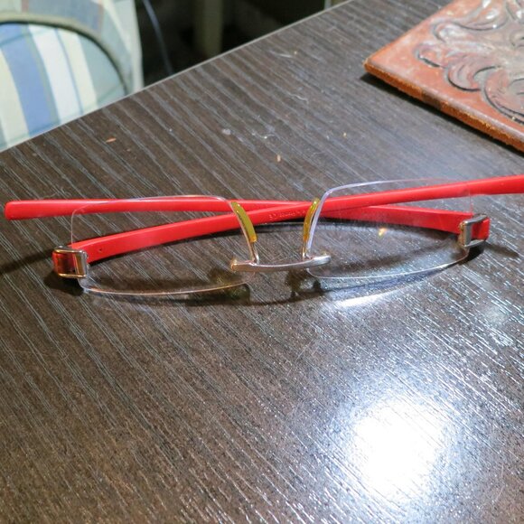 Tag Heuer Reflex rimless glasses red - Picture 1 of 5